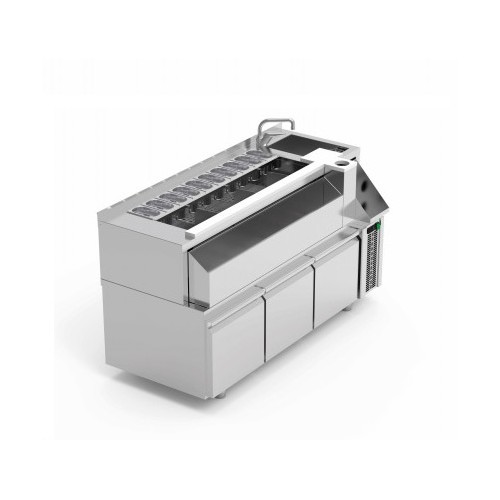 Meuble préparation Cocktail avec tiroirs Réfrigéré ERATOS