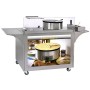 Meuble inox roulant pour concepts crêpes ROLLER GRILL