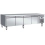 Soubassement réfrigéré Positif 4 portes Bac GN1/1 porf.700 COMBISTEEL