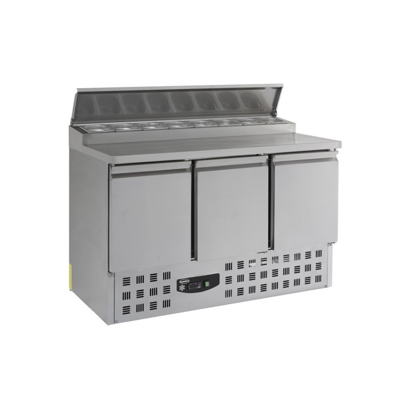 Saladette réfrigérée 3 portes à capot COMBISTEEL