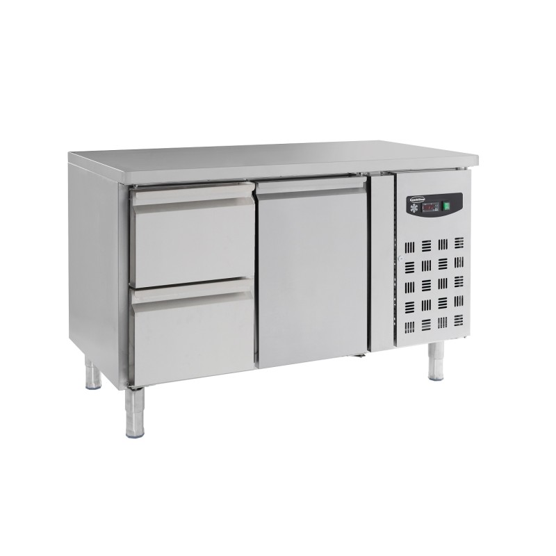 TABLE RÉFRIGÉRÉE 1 PORTE ET 2 TIROIRS COMBISTEEL