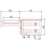 Meuble soubassement 2xGN2/1 + 2xGN1/1 H. 600 mm CORECO