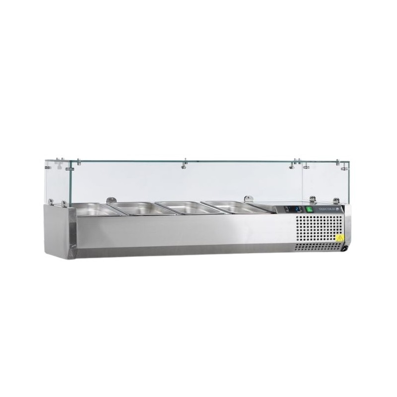 Vitrine réfrigérée GN1/4 - 1200mm TEFCOLD