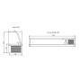 Vitrine réfrigérée GN1/3 1200mm TEFCOLD