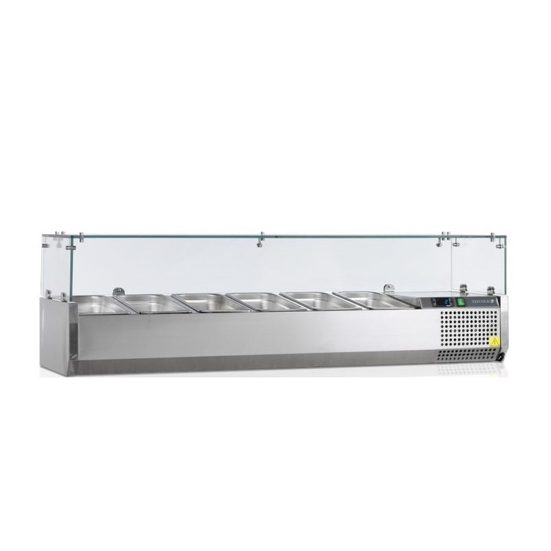 Vitrine réfrigérée GN1/4 - 1500mm TEFCOLD