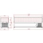 Vitrine réfrigérée GN1/4 - 1500mm TEFCOLD