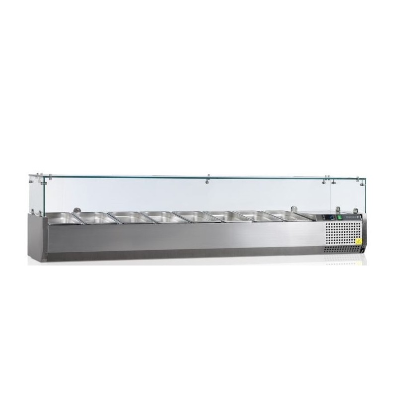 Vitrine réfrigérée GN1/4 - 1800mm TEFCOLD