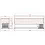 Vitrine réfrigérée GN1/4 - 1800mm TEFCOLD