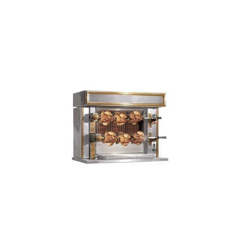 Rotissoire mini a poulets gaz 2 broches Inotech