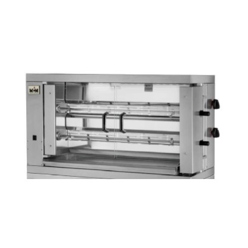 Rôtissoire à gaz 2 broches 12 poulets MCM