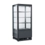 Vitrine réfrigérée 4 faces 4 niveaux 80 L DIVERSO