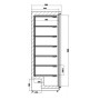 Armoire réfrigérée négative GN2/1 555 L COMBISTEEL