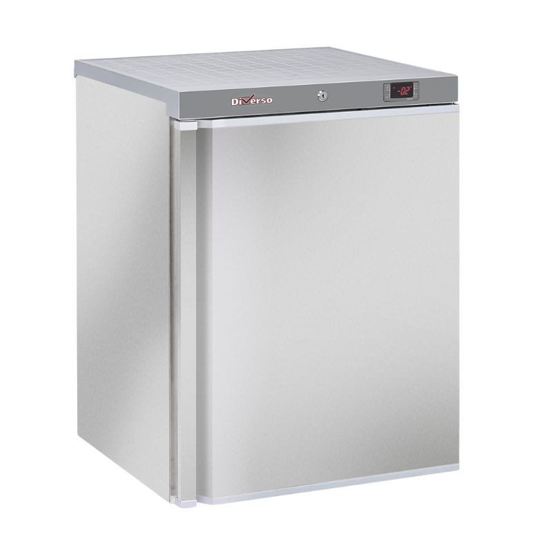 Frigo ventilé, 200 litres. acier inox DIVERSO