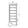 Armoire inox congélateur négative statique 555 L COMBISTEEL