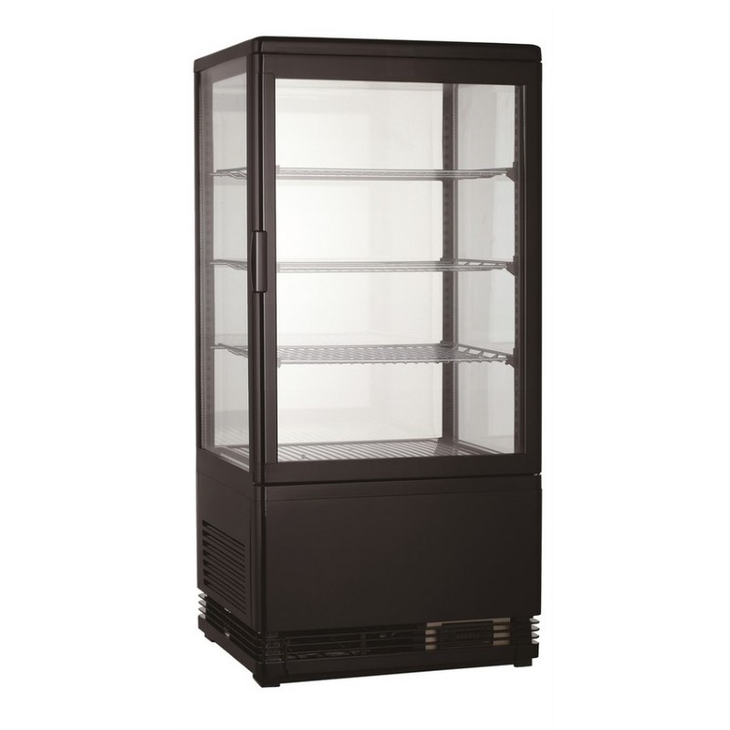 Vitrine réfrigérée 68L noire COMBISTEEL