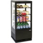Mini vitrine réfrigérée positive 78L Noire CASSELIN