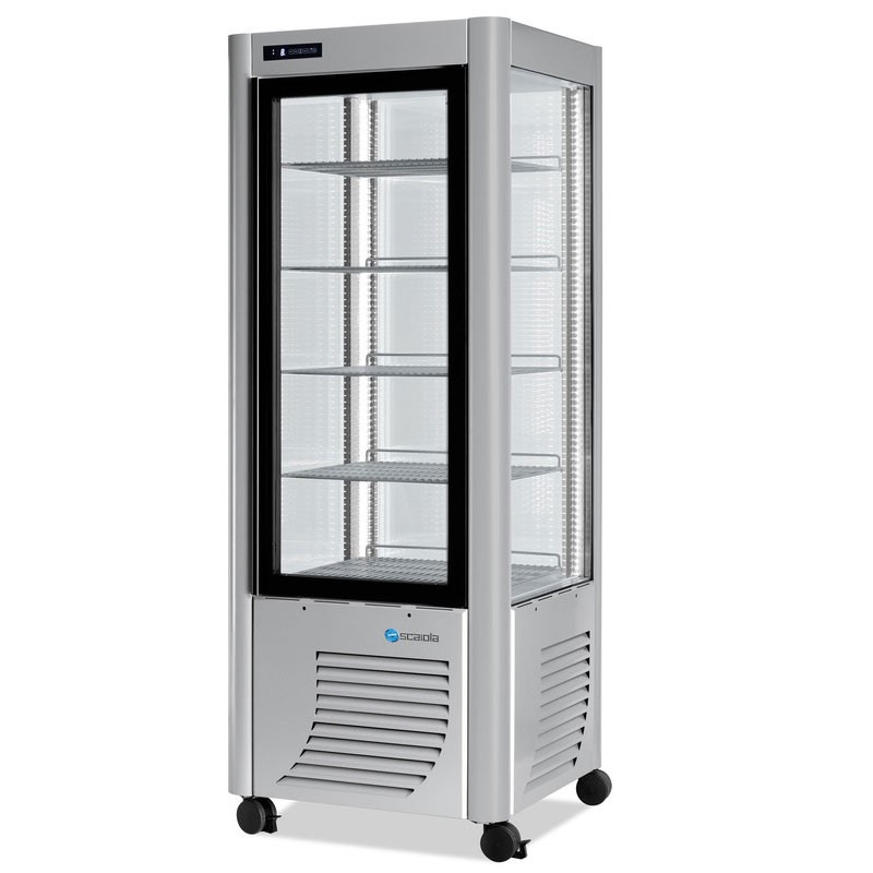 Vitrine 4 faces Positive Plateaux fixes SCAIOLA
