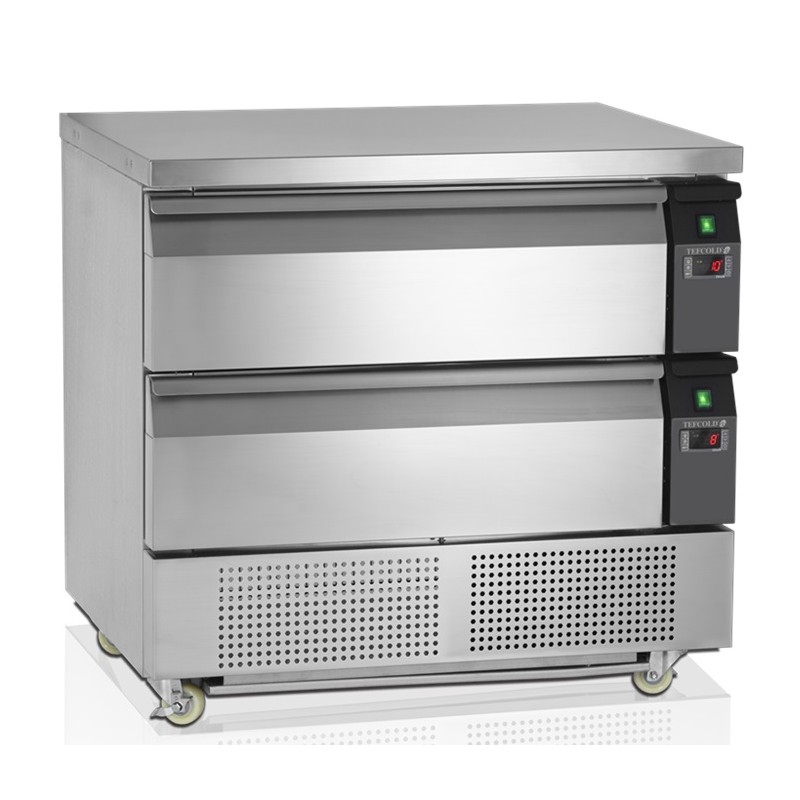 Soubassement Réfrigéré à 2 Tiroirs - GN2/1 TEFCOLD