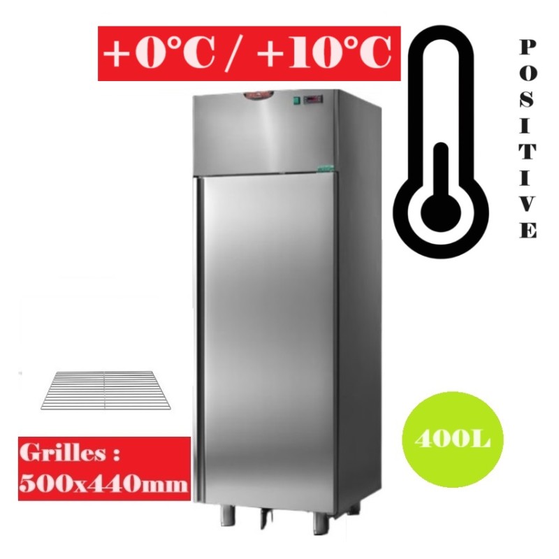Armoire réfrigérée positive 400L - GRILLES 500X440 Tecnodom