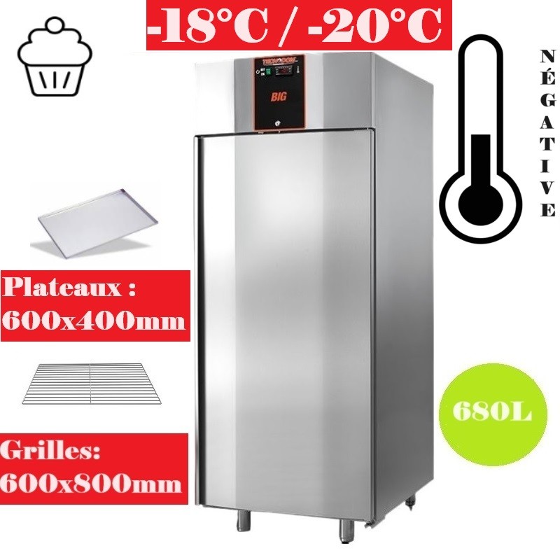 Armoire réfrigérée pâtissière négative - 600x800mm Tecnodom