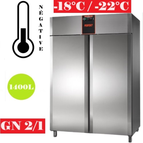 Armoire réfrigérée négative GN 2/1 PERFEKT 1400L Tecnodom