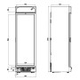 Congélateur 1 porte 382L COMBISTEEL