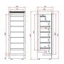 Congélateur vertical de vitrine 270L TEFCOLD
