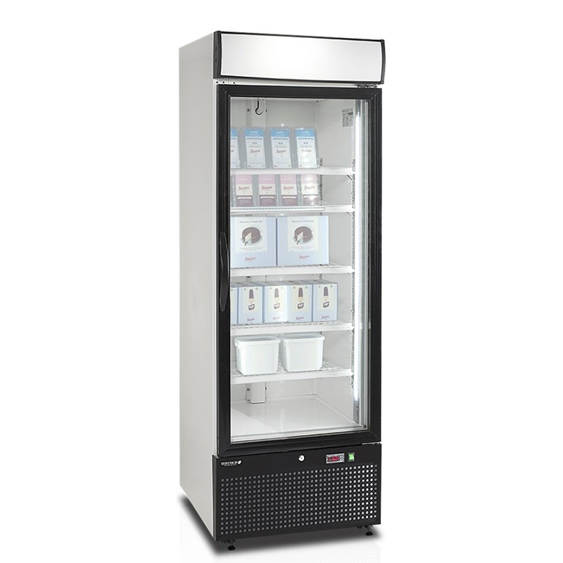 Congélateur vitré Blanc - 412L TEFCOLD