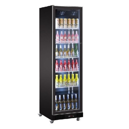 Réfrigérateur 1 porte en verre noir COMBISTEEL