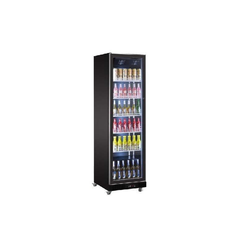 Réfrigérateur 1 porte en verre noir COMBISTEEL