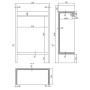 Réfrigérateur 2 portes en verre 750L COMBISTEEL