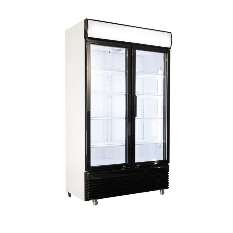 Réfrigérateur 2 portes en verre 780L COMBISTEEL