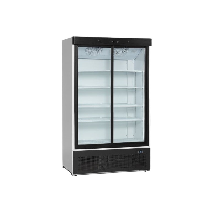 Réfrigérateur vitré à 2 portes coulissantes - 660L TEFCOLD
