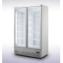 Réfrigérateur 2 portes en verre 1000L avec roues COMBISTEEL