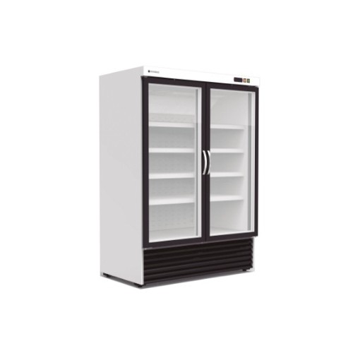 Vitrine Gourmet Blanc 2 portes vitrées positive CORECO