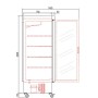 armoire refrigeree UR 55 positif porte vitree CORECO