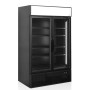 Vitrine réfrigérée noire 2 portes - 645L TEFCOLD