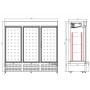 Réfrigérateur vitré à 3 portes - 1657L TEFCOLD