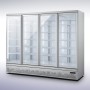 Réfrigérateur 4 portes en verre 2025L avec roues COMBISTEEL