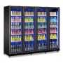 Réfrigérateur 4 portes en verre noir COMBISTEEL