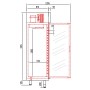 Armoire d'exposition positive 2 portes CORECO