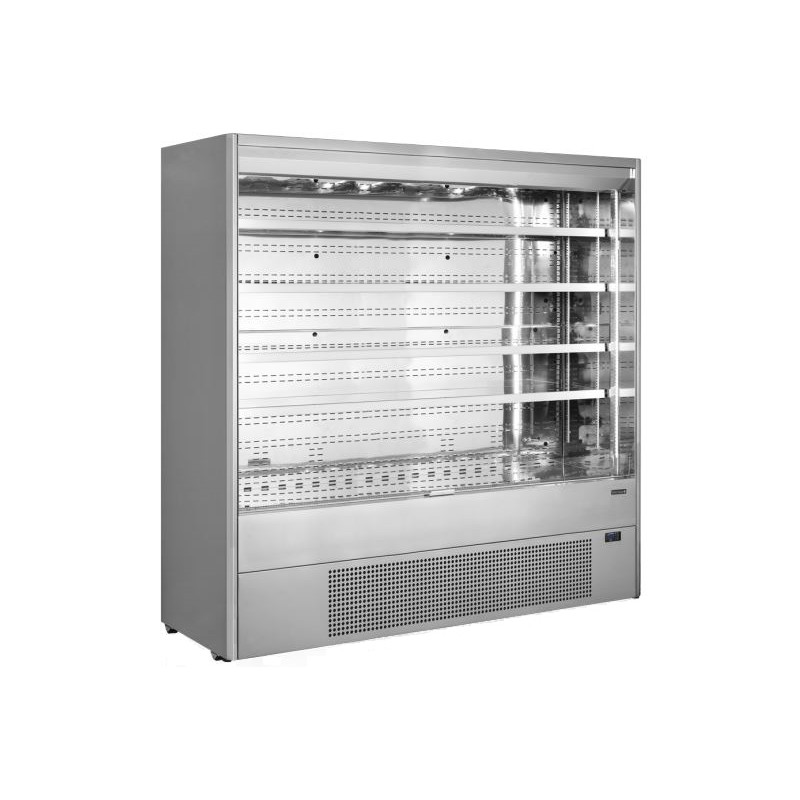 Vitrine réfrigérée ouverte inox - 1885mm TEFCOLD