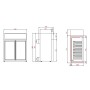 Réfrigérateur table top 2 portes - 60L TEFCOLD