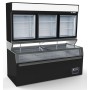 CHAMBRE MURALE FRIGORIFIQUES NOIR 3 PORTES EN VERRE COMBISTEEL