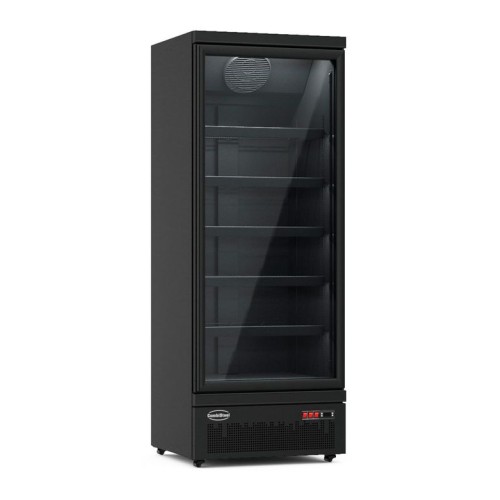 CONGÉLATEUR 1 PORTE EN VERRE NOIR JDE-600F BL COMBISTEEL