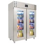 CONGÉLATEUR EN ACIER INOX PORTE EN VERRE MONO BLOCK 1400 LTR COMBISTEEL