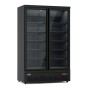 RÉFRIGÉRATEUR 2 PORTES EN VERRE NOIR JDE-1000R BL COMBISTEEL