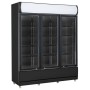 RÉFRIGÉRATEUR 3 PORTES EN VERRE NOIR FCU-1200 BL COMBISTEEL