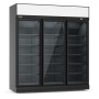 RÉFRIGÉRATEUR 3 PORTES EN VERRE NOIR INS-1530R BL COMBISTEEL