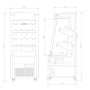 Vitrine libre service 161L TEFCOLD